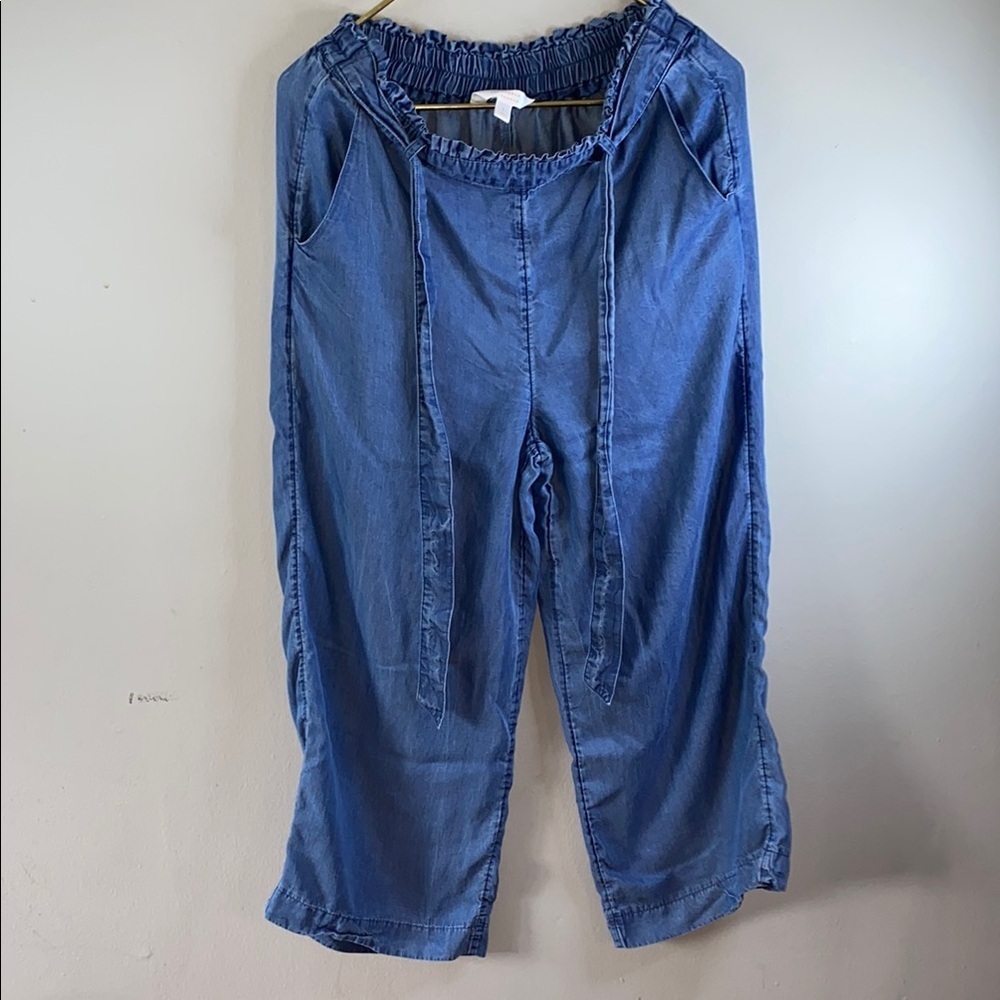 LC Lauren Conrad Blue Wide Leg Pants